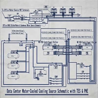 Sistema de aire acondicionado del centro de datos